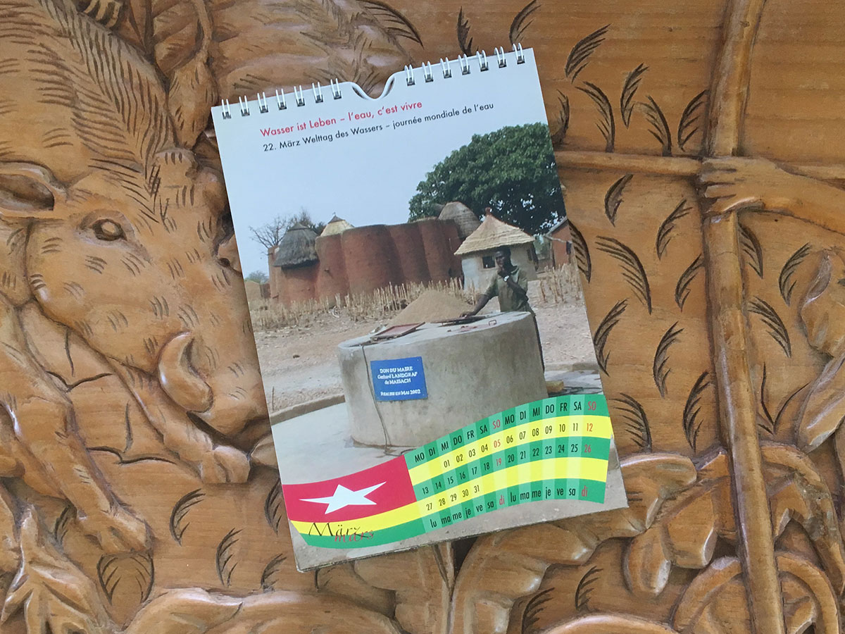 Das März-Blatt des Togo-Kalenders von 2006