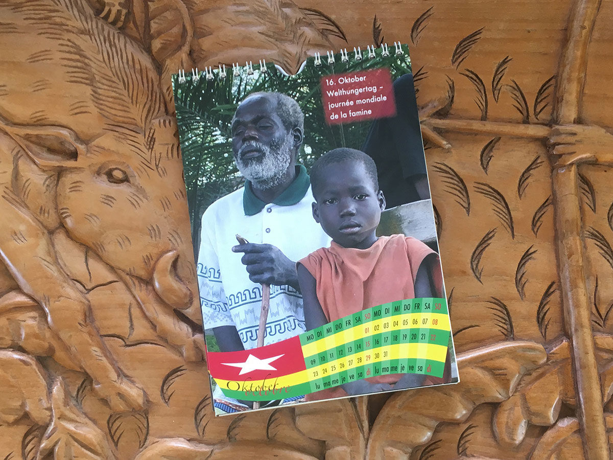 Das Oktober-Blatt des Togo-Kalenders von 2006