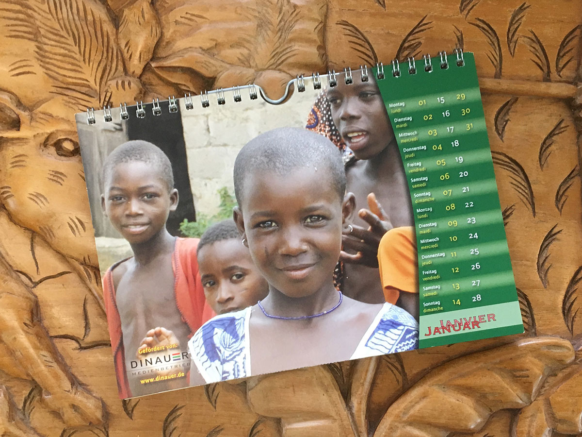 Das Januar-Blatt des Togo-Kalenders von 2007