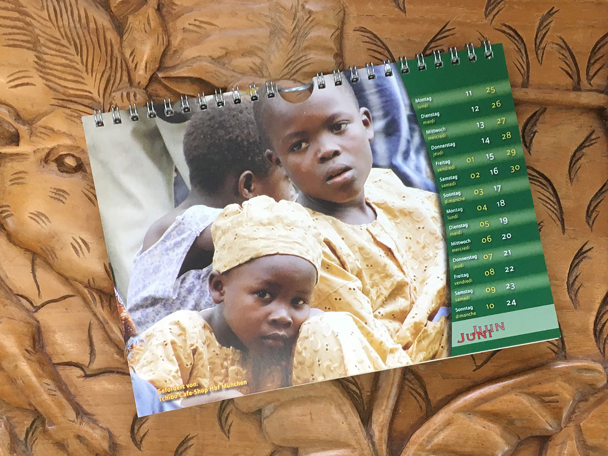 Das Juni-Blatt des Togo-Kalenders von 2007