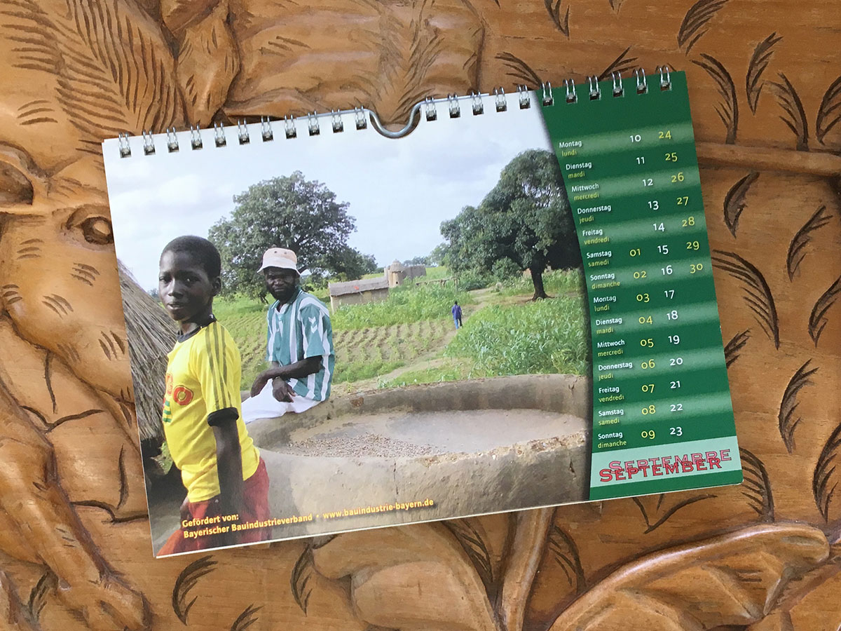Das September-Blatt des Togo-Kalenders von 2007