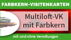 Visitenkarten mit Farbkern gestalten und drucken lassen