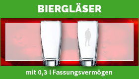 Biergläser gestalten und drucken lassen