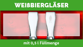 Weißbiergläser gestalten und drucken lassen