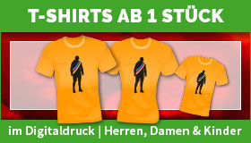 T-Shirts für Herren, Damen und Kinder im Digitaldruck ab 1 Stück gestalten und drucken lassen