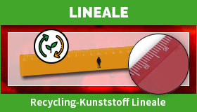 Recycling-Kunststoff Lineale gestalten und drucken lassen