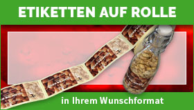 Etiketten auf Rolle gestalten und drucken lassen