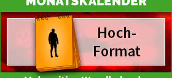 Monatskalender, Fotokalender im Hochformat drucken lassen